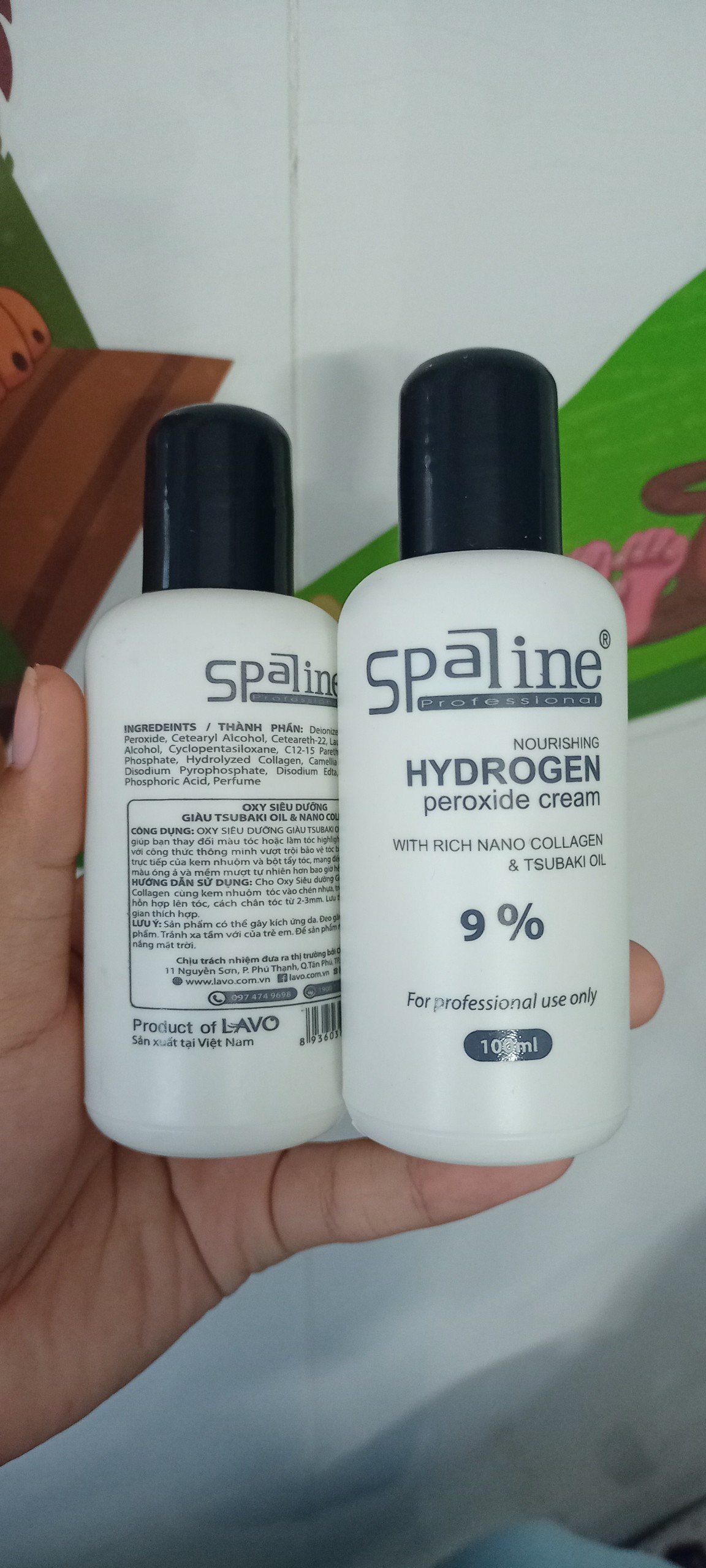 [HCM]100ml Oxy nhuộm tóc Spaline