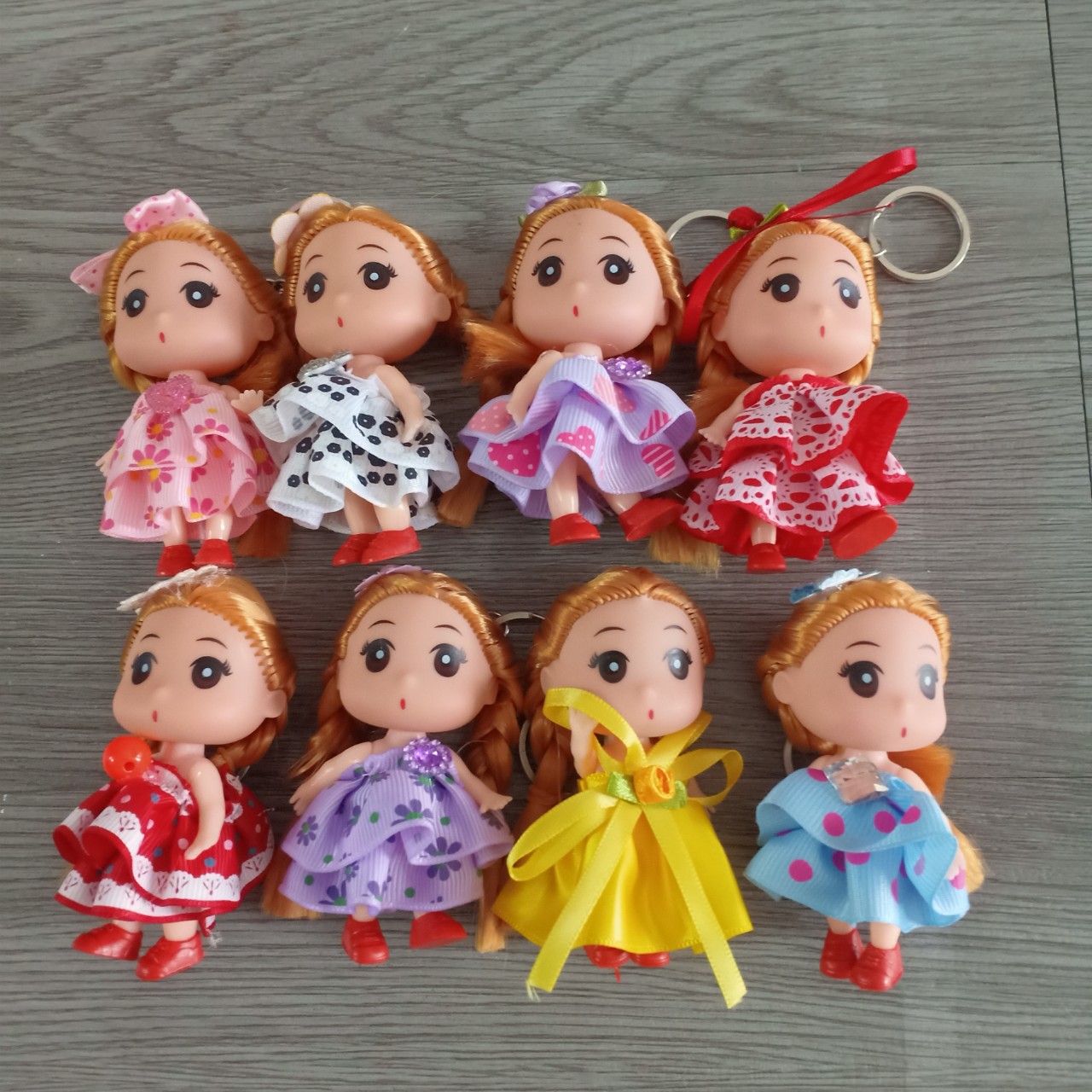Móc Khoá Búp Bê Chibi cao 10cm Treo Túi xách ,balo