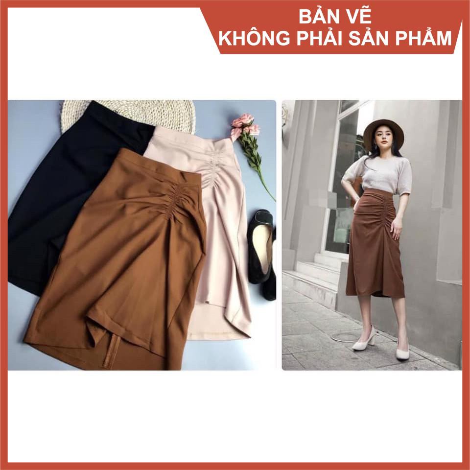 Rập giấy mã 954 - rập chân váy dáng A (Bản vẽ) (BẢN VẼ)