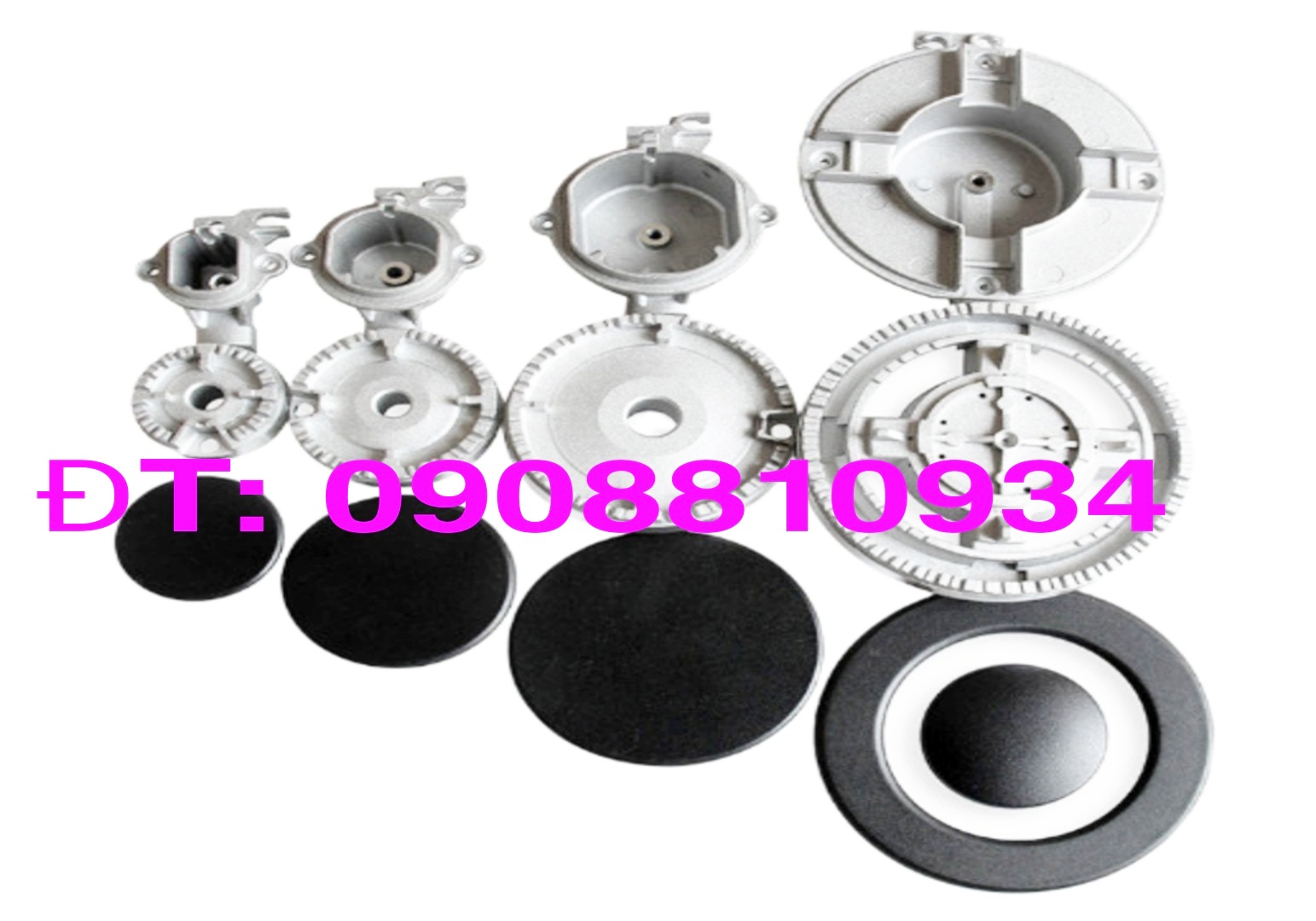 Mâm chia lửa bếp ga âm / đầu đốt bếp gas đôi Malloca AS-920/AS-9102B/AS-9103B/AS-9502W/AS-720