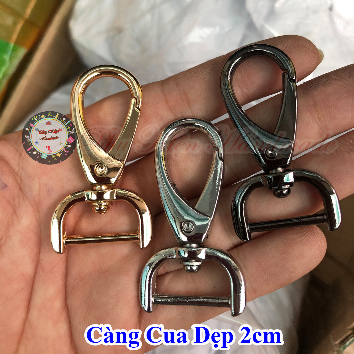 2cm Flat Crab Claws for Making Handbags (25K/Pair)