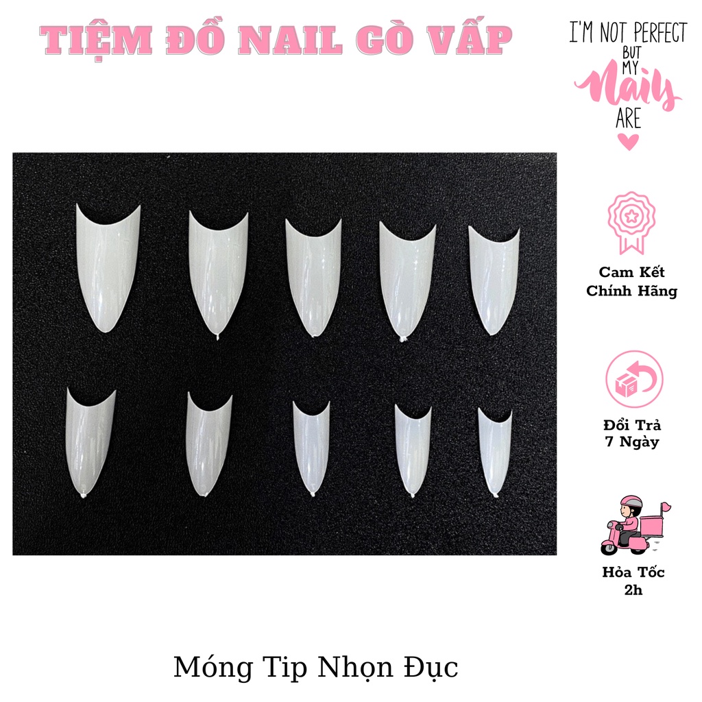 Móng Nối Móng Tip HSM Túi 500 móng nhựa dẻo đủ size 0 - 9