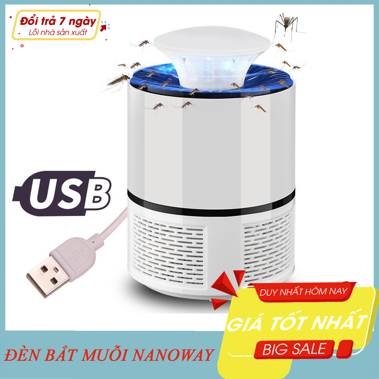 Đèn bắt muỗi Nano Wave 365 thế hệ mới 2018