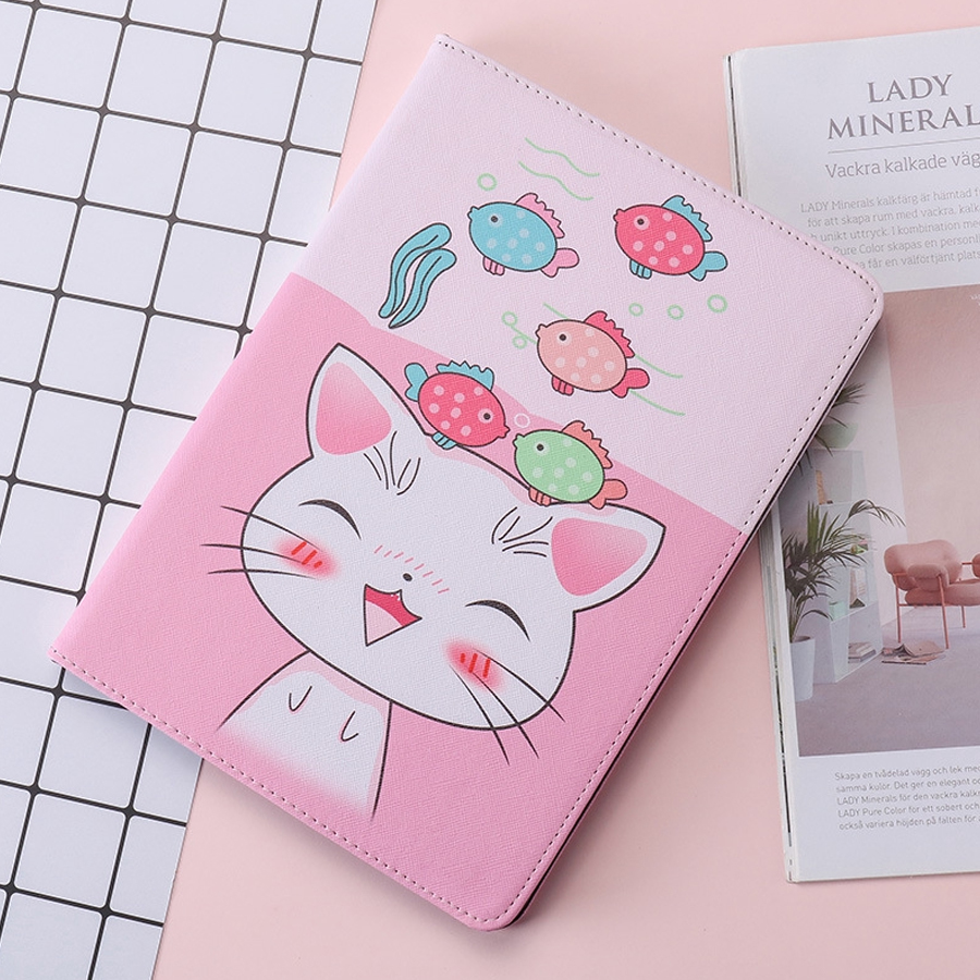 [Viền Silicone] Bao Da iPad, Ốp iPad In Hoạt Hình Cực Chất
