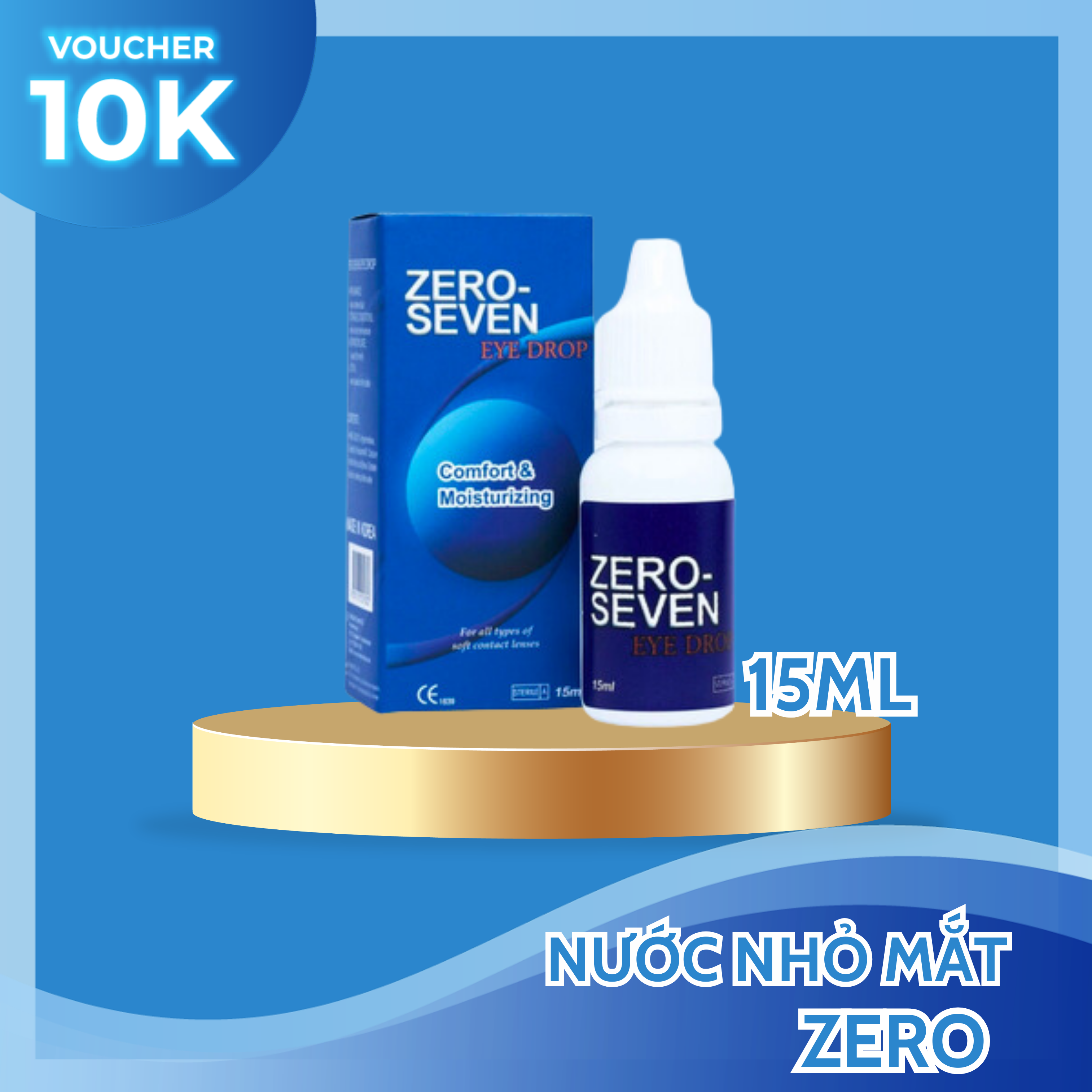 Nước nhỏ mắt lens Zero Seven 15ml - Nước mắt nhân tạo dành cho kính áp tròng - Lens Optic