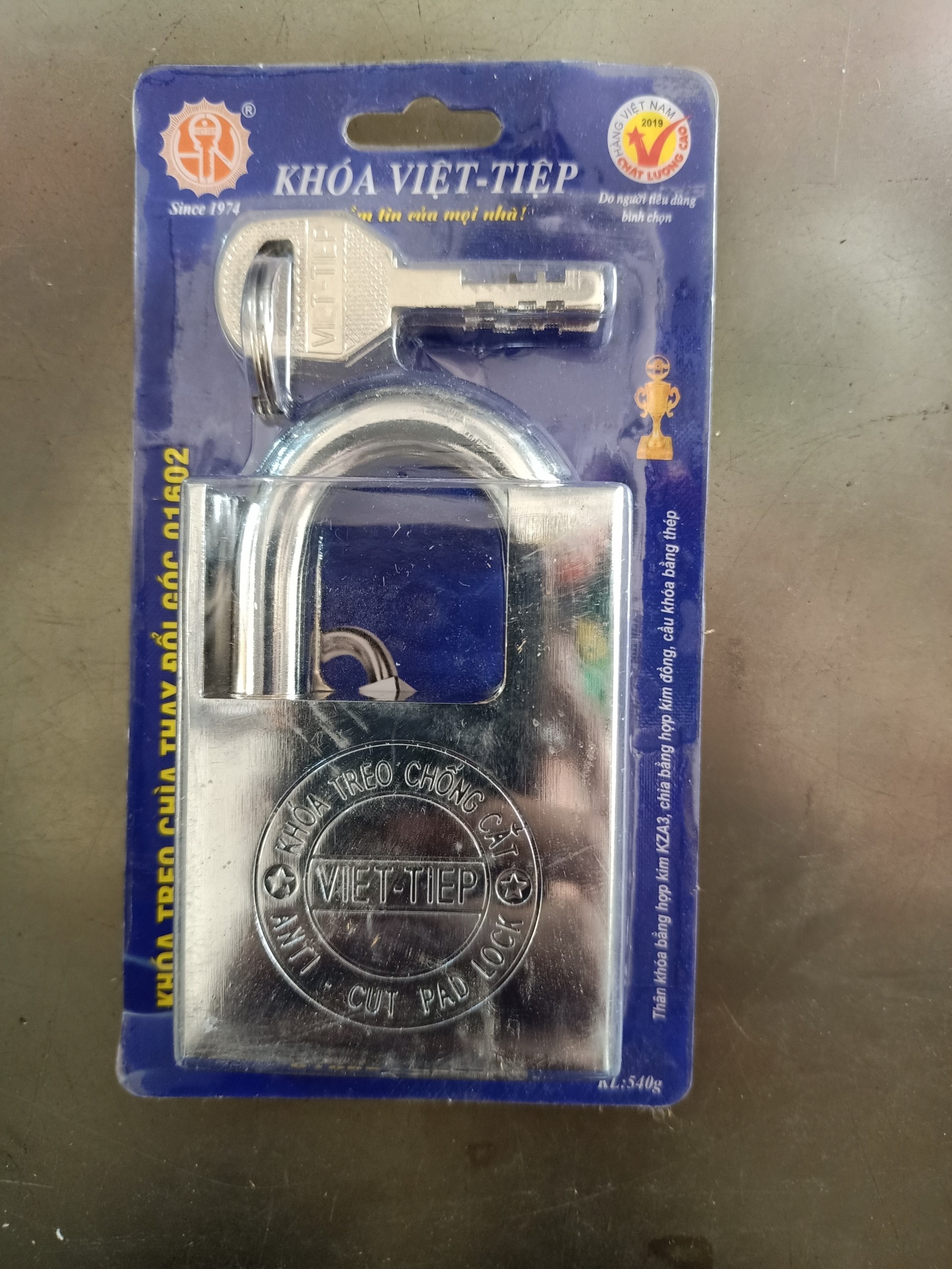Ổ khóa chống cắt việt tiệp 01602 - 60mm