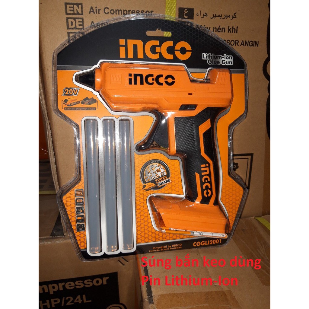 Dụng cụ bắn keo dùng pin Lithium CGGLI2001 (KHÔNG PIN VÀ SẠC)