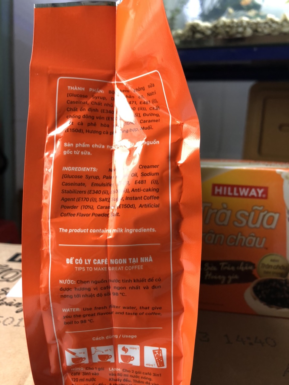 [HCM]Cà phê sữa hòa tan Good Morning Trần Quang 480g (24 gói x 20g)