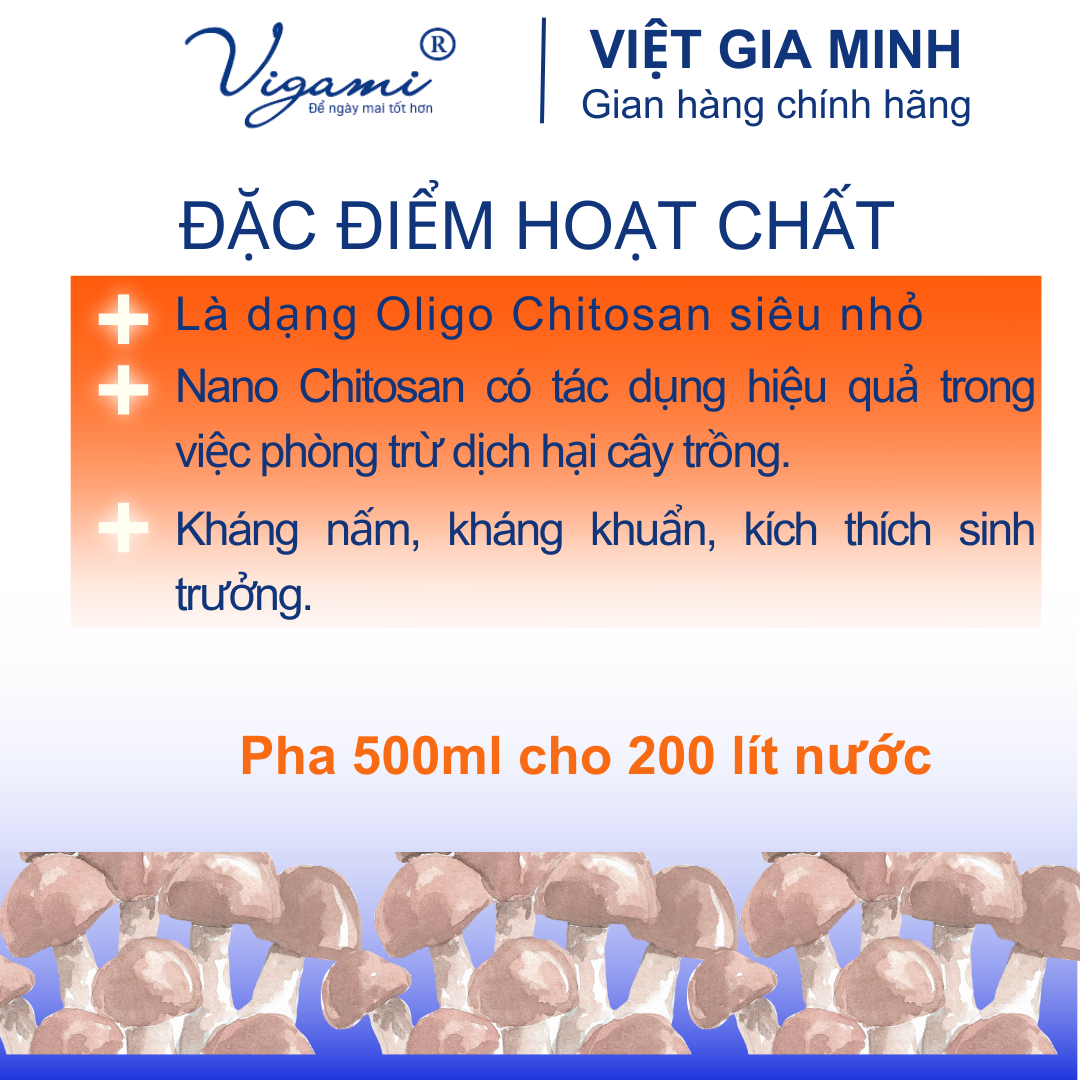 Chế phẩm sinh học Nano Chitosan 500ML