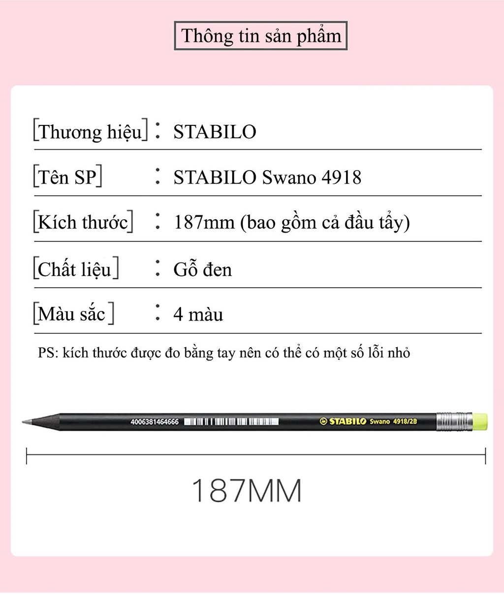 Bút chì gỗ Stabilo Swano 4918