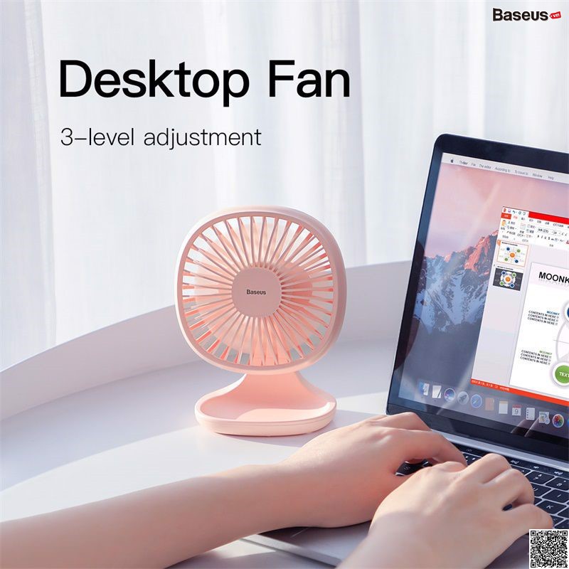 Quạt mini để bàn Baseus Baseus Pudding-Shaped Fan