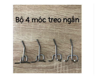 Bộ 4 móc treo tấm pegboard ngắn 5.5cm