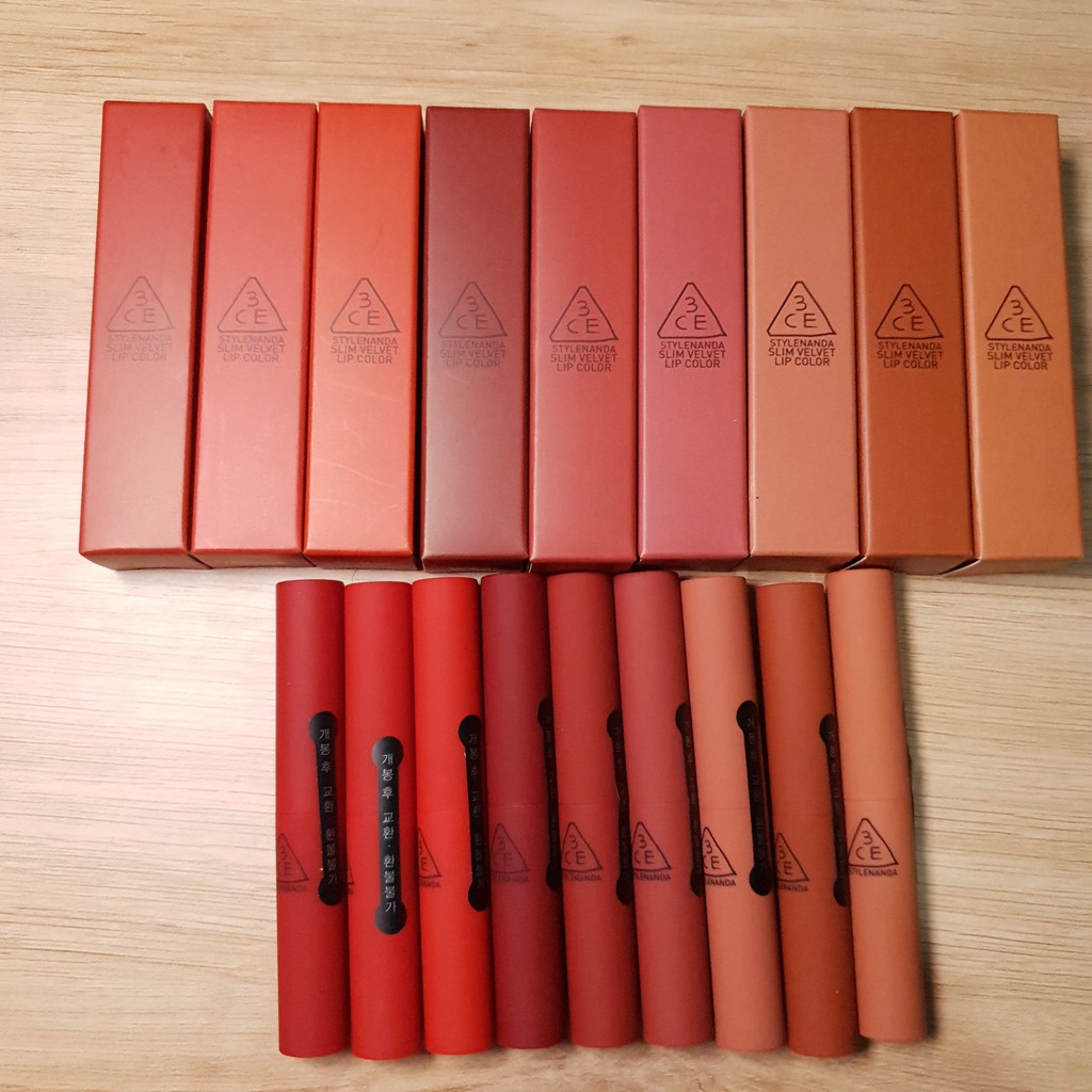 🍀Có Bill🍀Son Thỏi 3Ce Slim Velvet Lip Color ( Vỏ Màu)