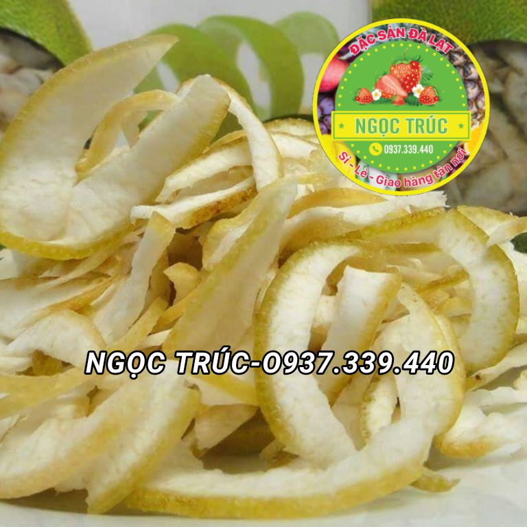 [HCM]VỎ BƯỞI SẤY DẺO THƠM NGON - TÚI ZIP 200G