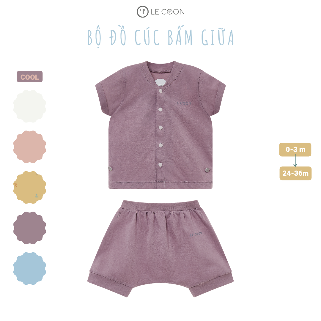 LE COON | Bộ Đồ Cúc Bấm Giữa | COOL