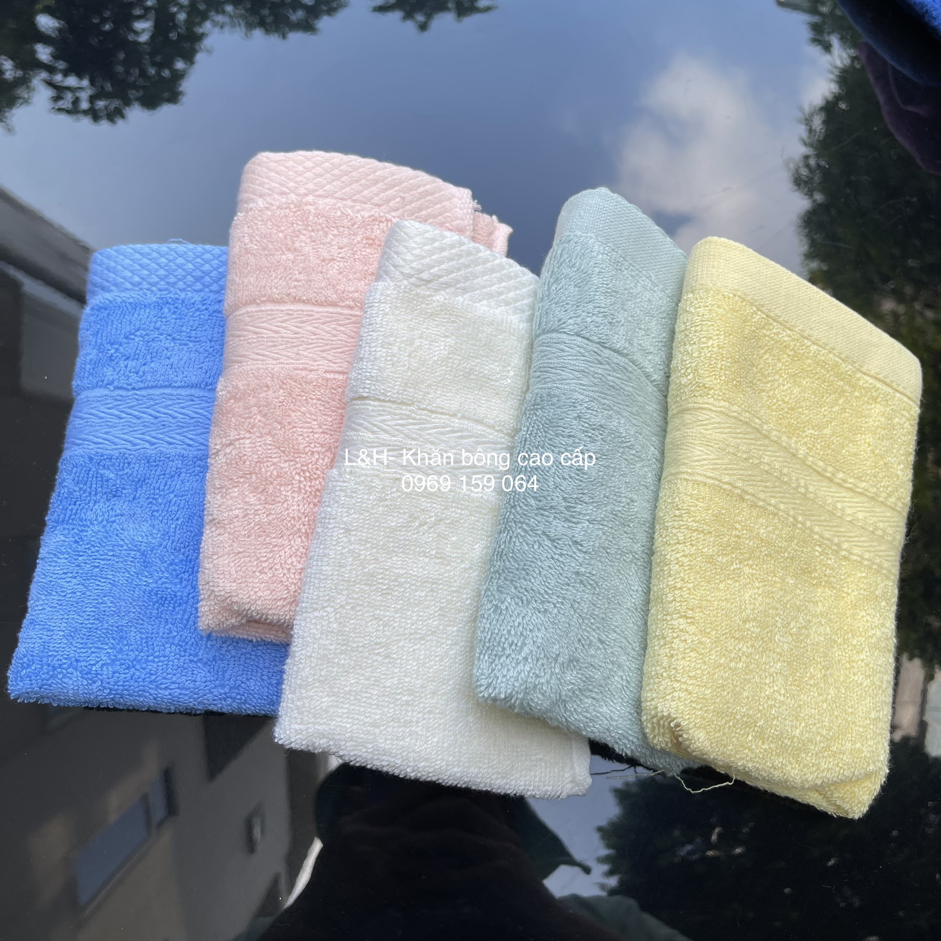 Khăn lau mặt cotton, modal cao cấp, kt 30 *50cm