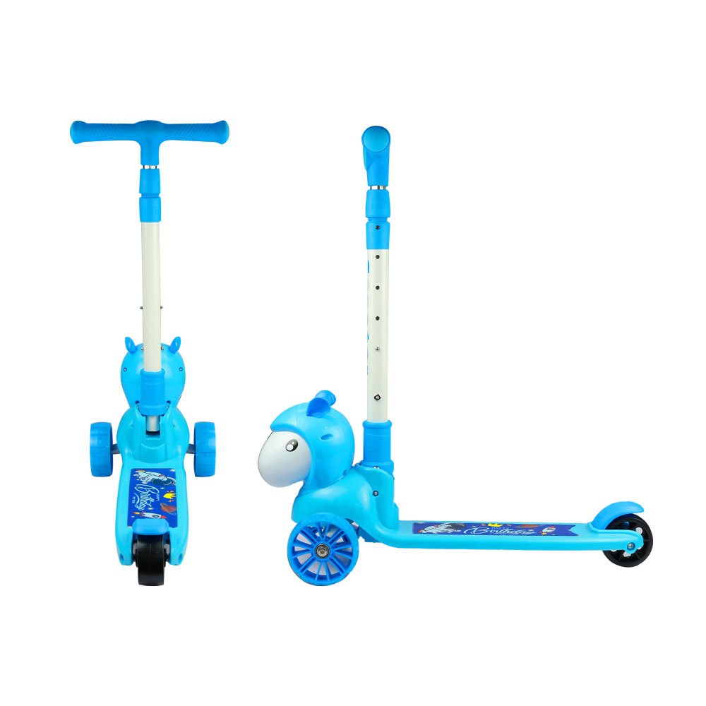 [Qùa tặng Enfa] Đồ chơi xe scooter 2 trong 1 động vật (giao mẫu ngẫu nhiên)