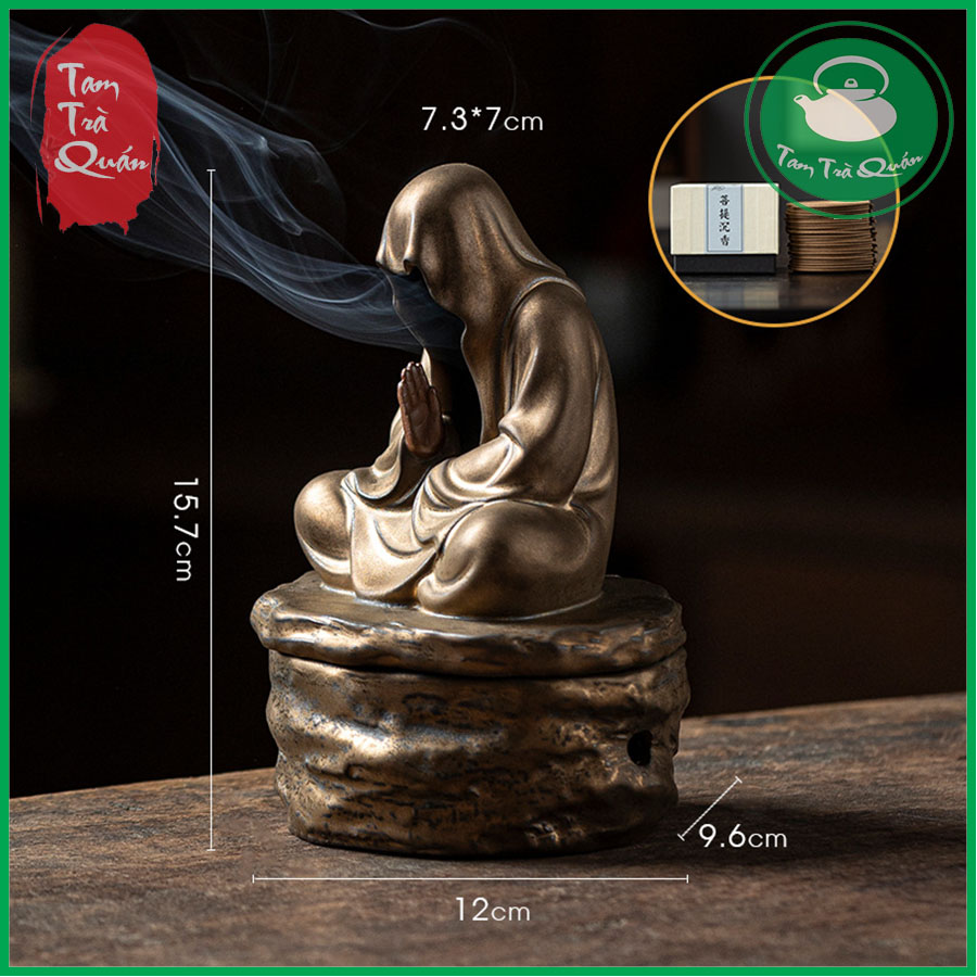 Lư đồng đốt hương trầm dáng thiền tông