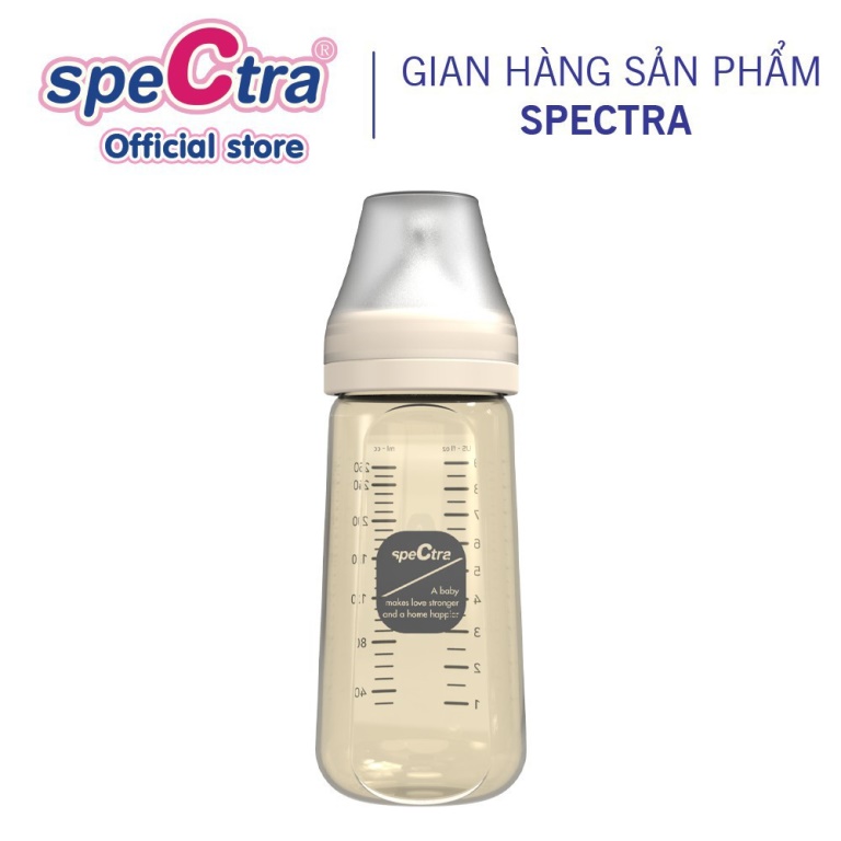 Bình sữa ppsu cổ rộng cao cấp spectra 160ml / 260ml nam1