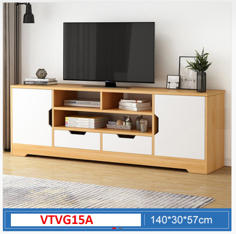 Kệ ti vi để sàn trang trí vtvg15a - nội thất lắp ráp viendong adv