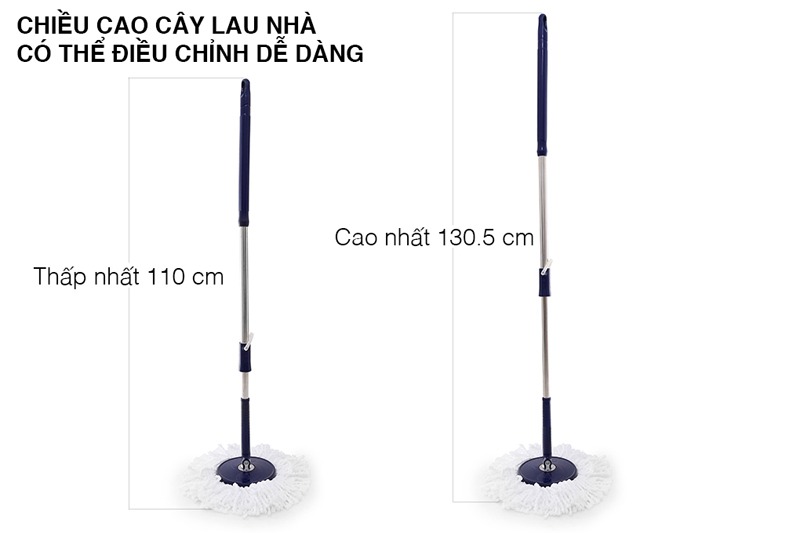[Có sẵn] [Siêu Sale] Bộ lau nhà 360 độ Mega Clean thông minh