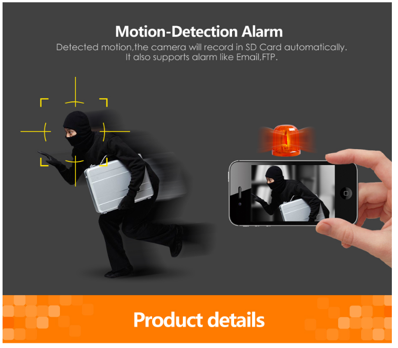Camera  wifi ip C7837 720p Vstarcam (màu đen+trắng )