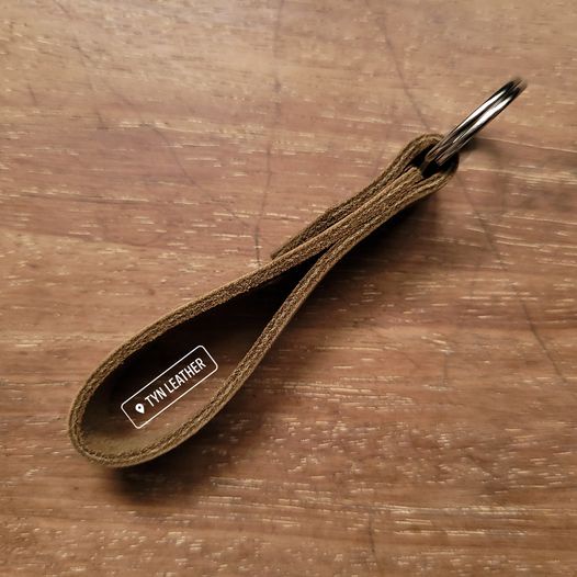 [100% Genuine Cow Leather] Genuine Leather Keychains, Handmade Leather Keychains
