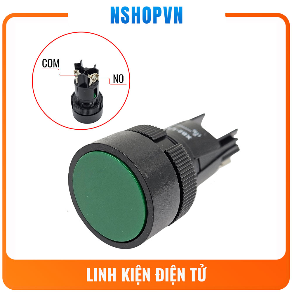 Nút nhấn XB2 EA131 thường mở (xanh lá)