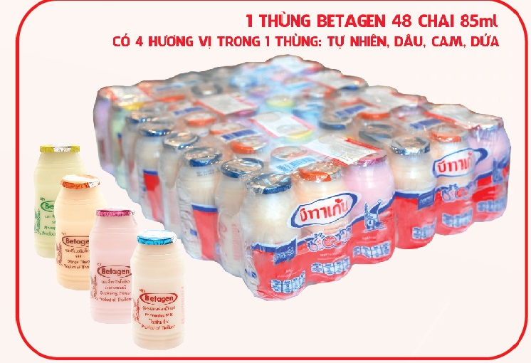 Thùng sữa chua uống Betagen