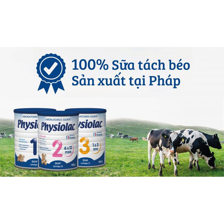 Sữa bột Physiolac Số 1 2 3 900g (Date 2023)....