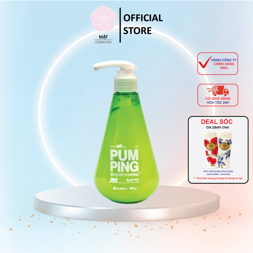 Kem Đánh Răng PERIOE PUMPING Hàn Quốc Hương Thảo Mộc 285g