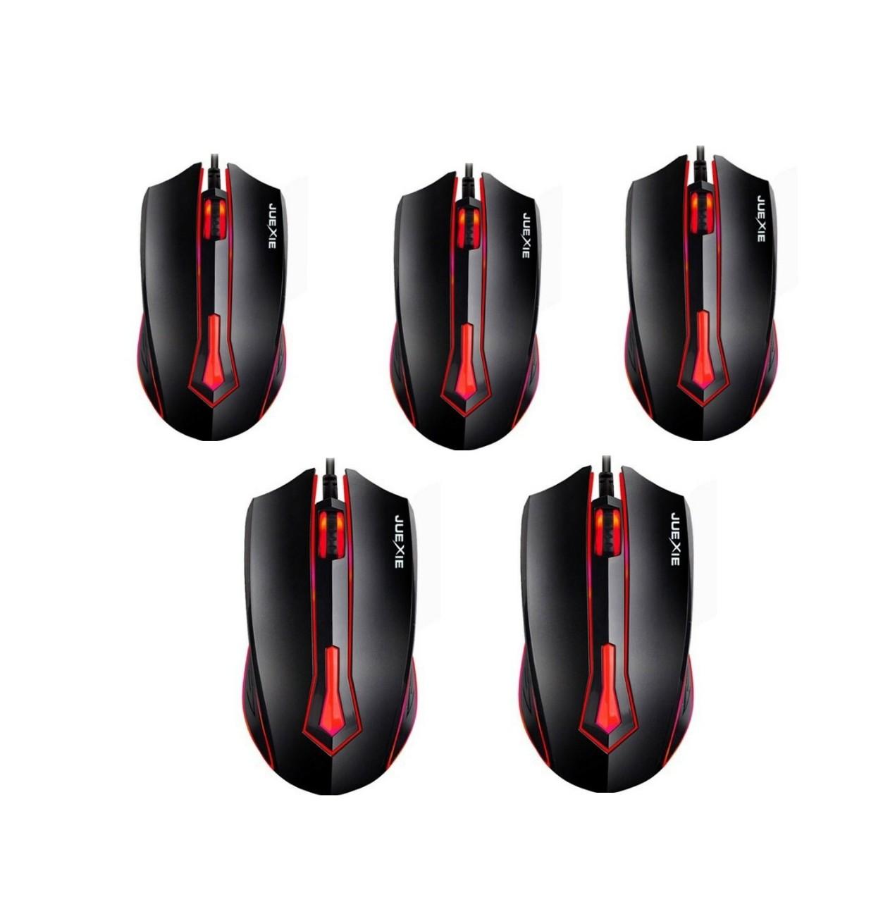 COMBO 5 CHUỘT QUANG CÓ DÂY  CHUYÊN GAME M611 3D CÓ LED