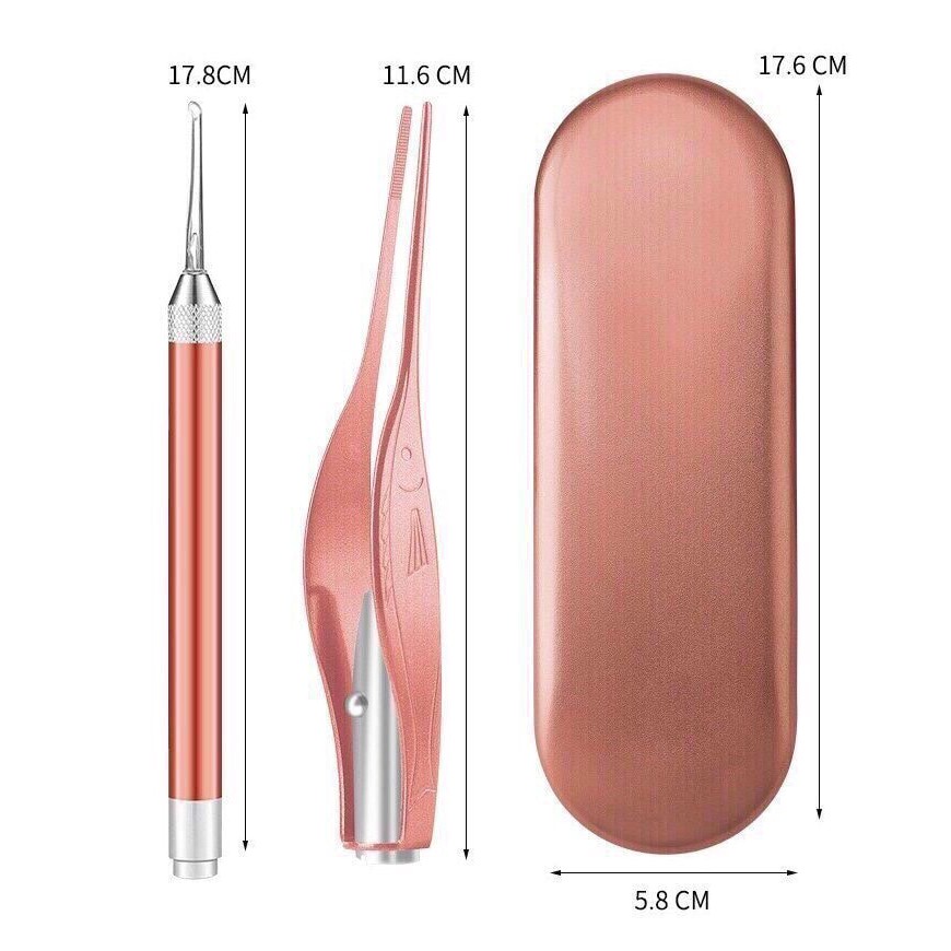 Dụng cụ gắp và lấy ráy tai có đèn 3in1