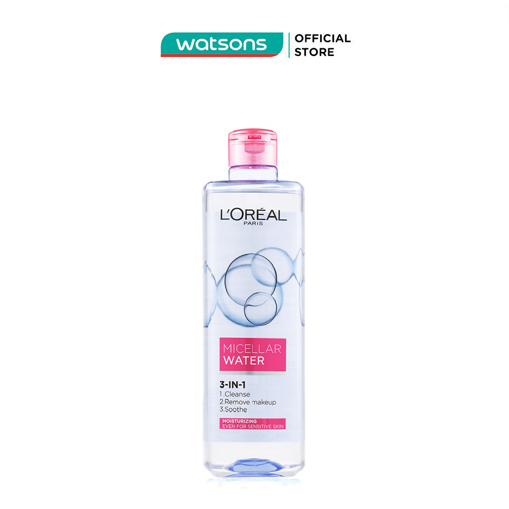 Tẩy Trang L'Oreal Paris Skincare Micellar Dưỡng Ẩm 400ml