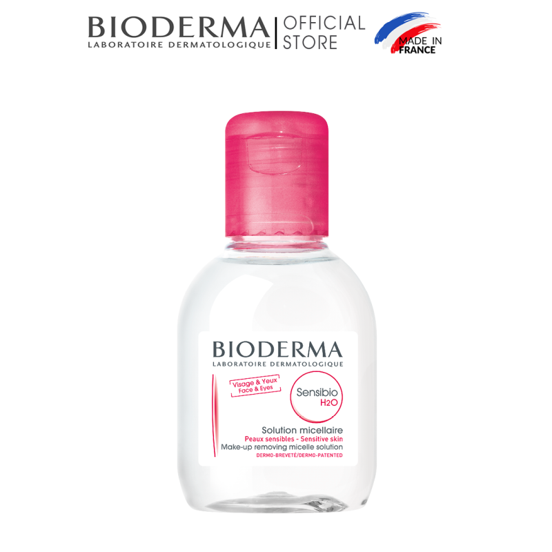 Dung dịch làm sạch và tẩy trang micellar cho da thường và da nhạy cảm Bioderma Sensibio H2O - 100ml cao cấp