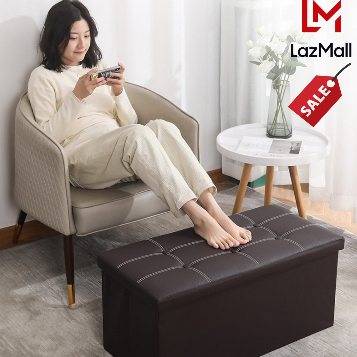 MIDOCTOR ghế sofa đựng đồ 2in1, hộp đựng đồ kết hợp ghế ngồi, ghế đựng đồ đa năng, tủ vải đựng đồ đă năng, ghế đôn - Hàng chính hãng - [GHẾ + HỘP ĐỰNG - Siêu Tiện]