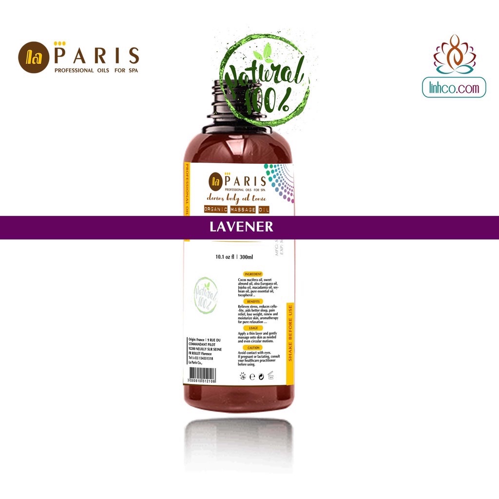 Dầu Massage Body Tinh Chất Lavender Pháp