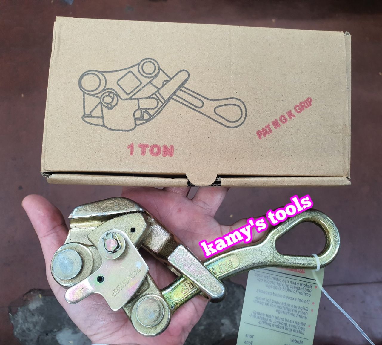 Cóc kẹp cáp 1 tấn psk 2.5mm-16mm model sd-1