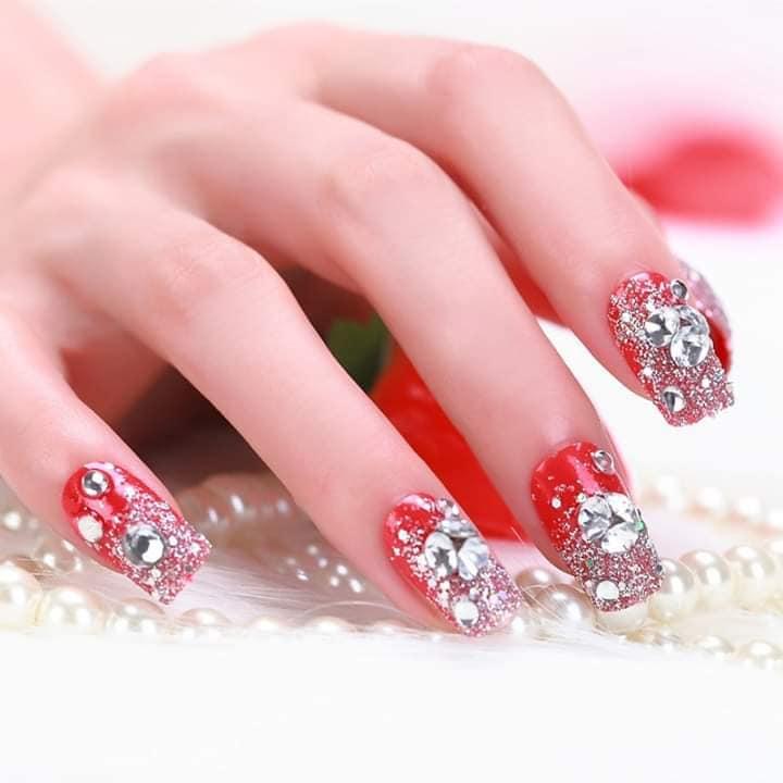 Bộ 24 Móng tay giả , nail giả A9 (kèm keo dán móng)