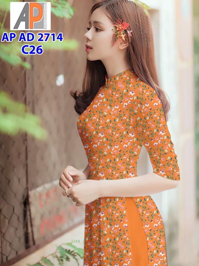 Vải áo dài hoa nhí