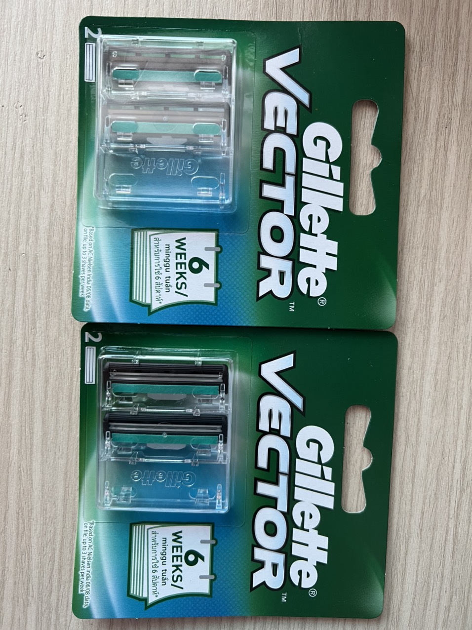 Lưỡi Dao Cạo Gillette Vector vỉ 2 cái