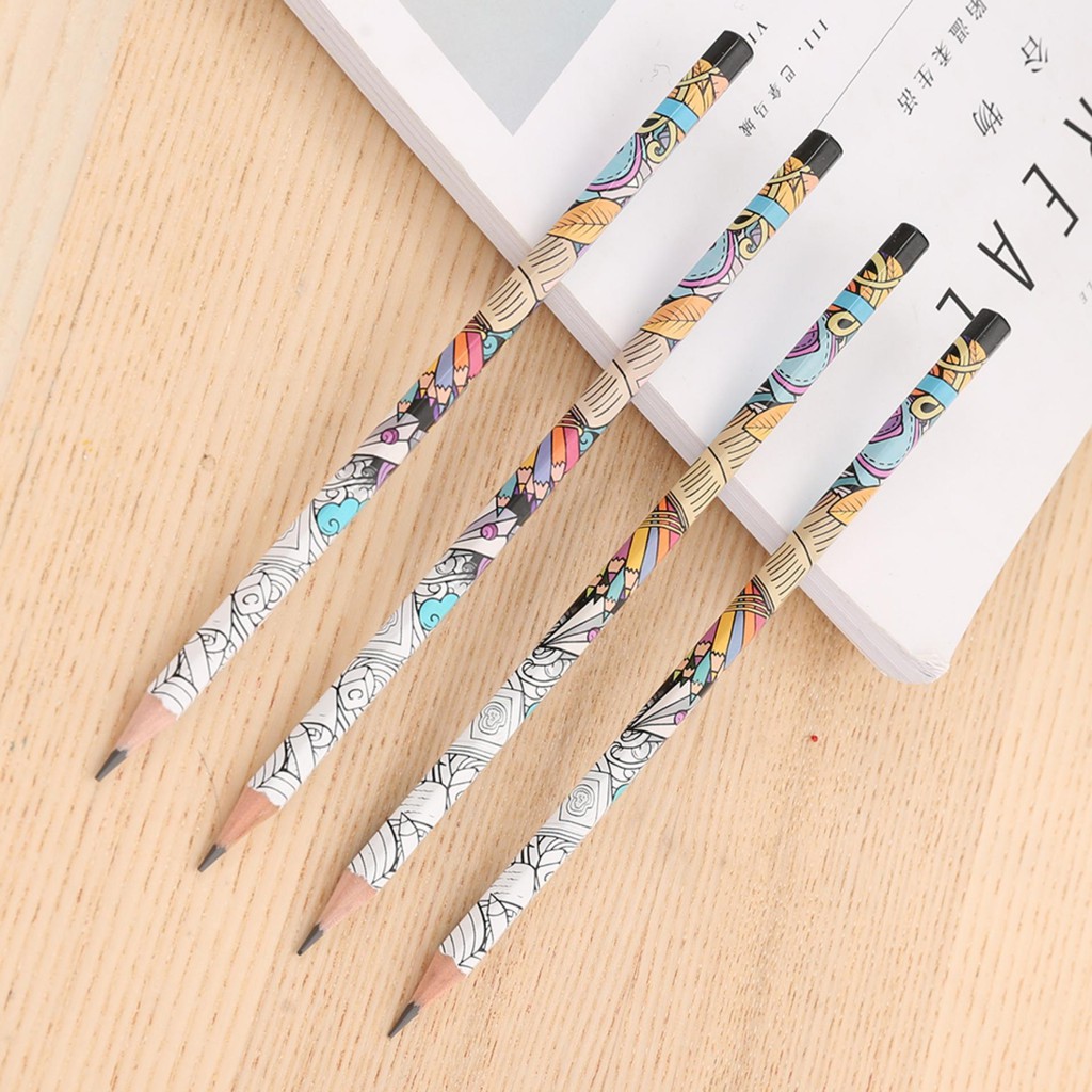(1 Hộp 12 Cây) Bút chì 2B Deli EU53300, hoạ tiết graphite