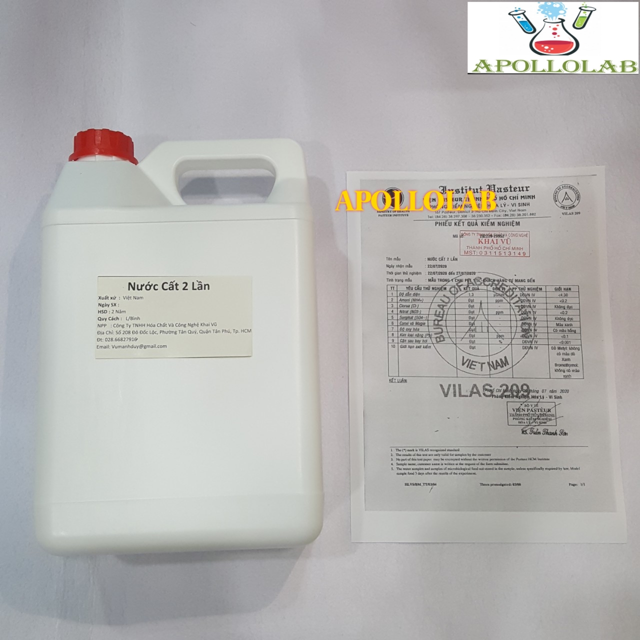 [HCM]Nước cất 2 lần