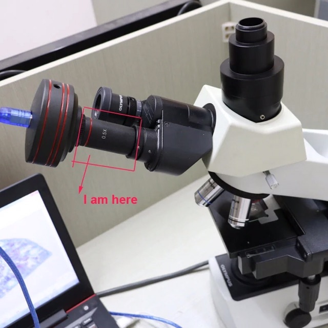 [HCM]C-Mount 0.5X Cho Camera Kính Hiển Vi