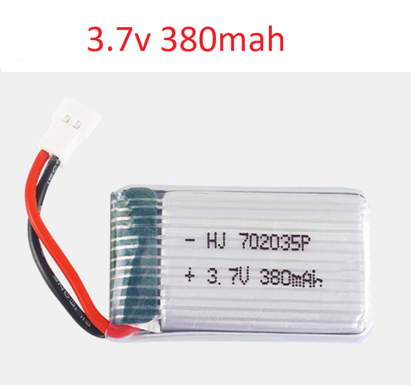 Pin máy bay sac Lipo 3.7v 380mah xả 25c có mạch bảo vệ Bán buôn giá sỉ