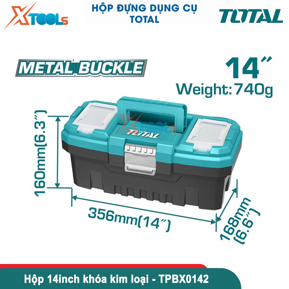 Multi-Function Tool Box total 16-17-20 inch | tool box, tool, Component 5 tank pp high impact resistant, metal lock or iron lock