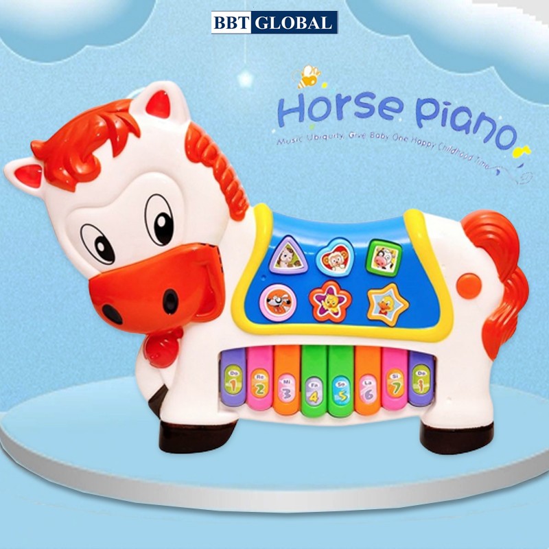 Đồ chơi đàn piano chú cún, chú ngựa đáng yêu