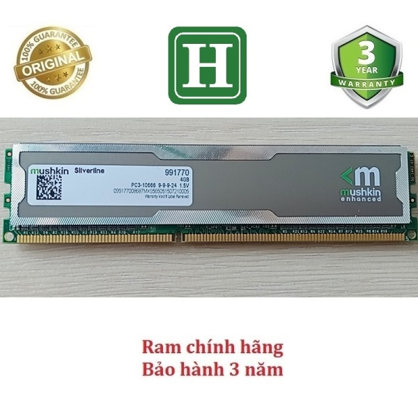 Bảng giá [HCM]RAM PC DDR3 4GB BUS 1333 RAM BỘ HIỆU MUSHKIN SILVERLINE hãng chính hãng bảo hành 3 năm Phong Vũ