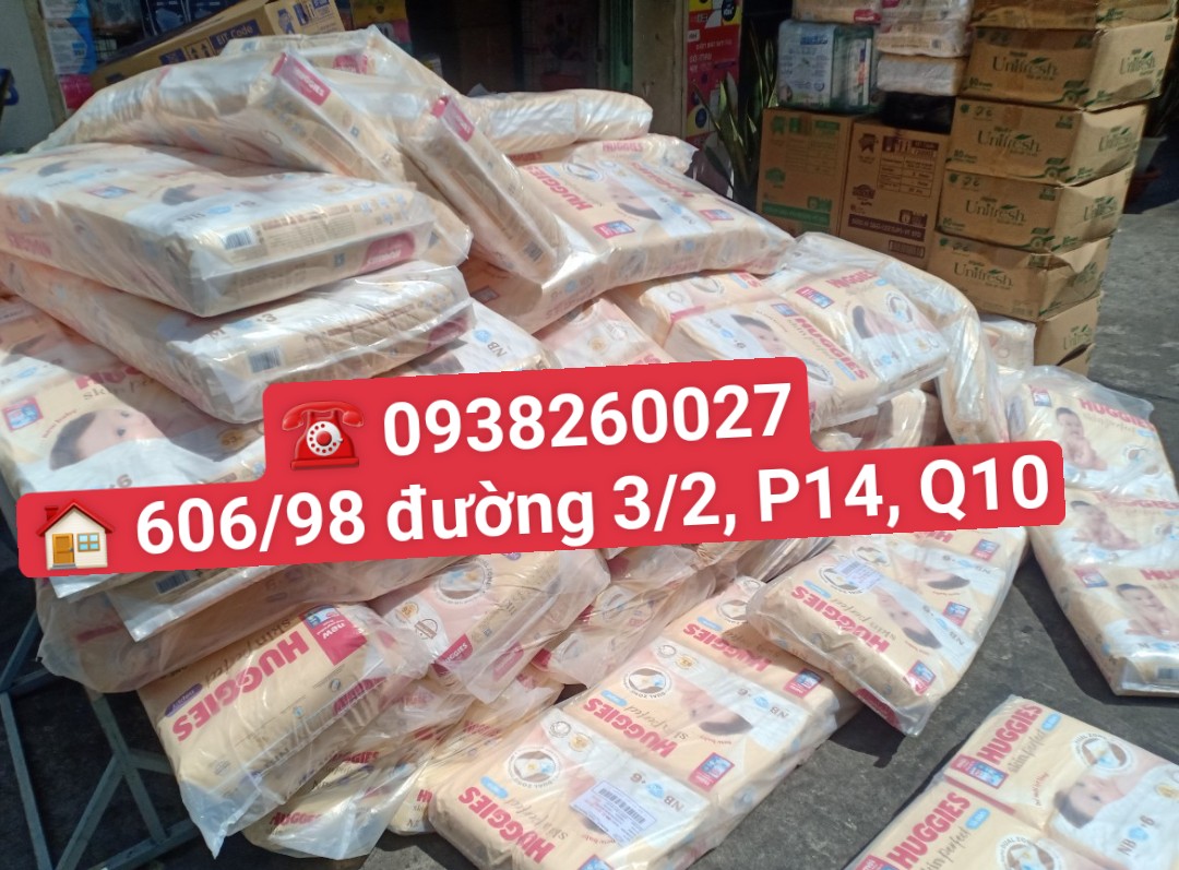 Tã Dán sơ sinh Huggies S54+6 miếng tràm trà mới (4-8kg)