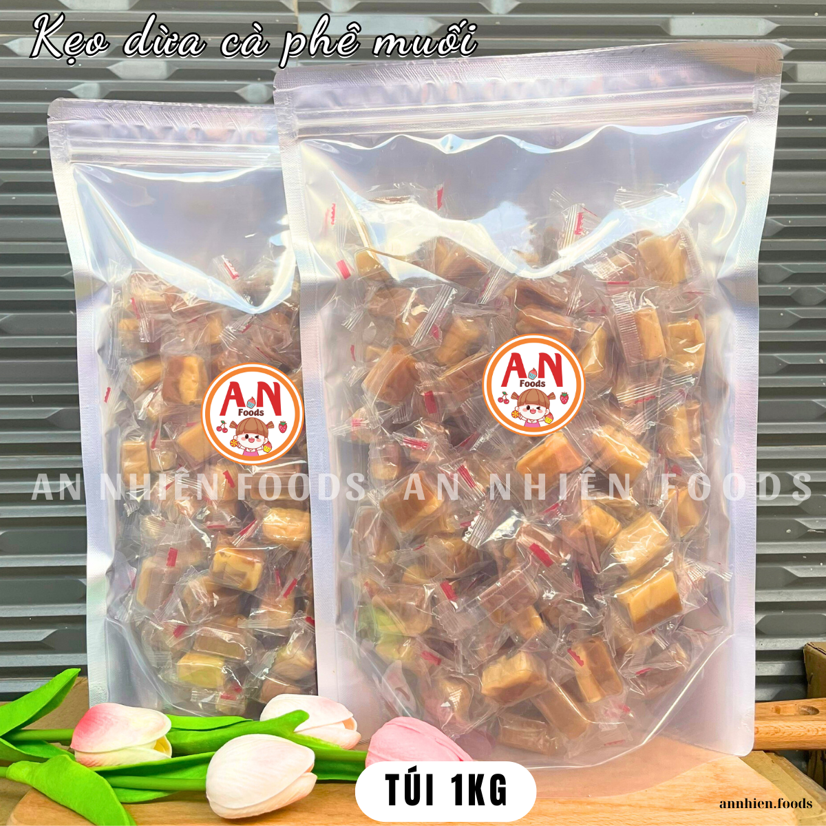 Kẹo dừa cà phê {Khối lượng tịnh, không tính bao bì}